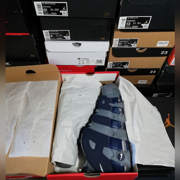 NIKE AIR MORE UPTEMPO '96 MIDNIGHT NAVY MEN'S SZ11 BRAND NEW IN BOX - Picture 4 of 10